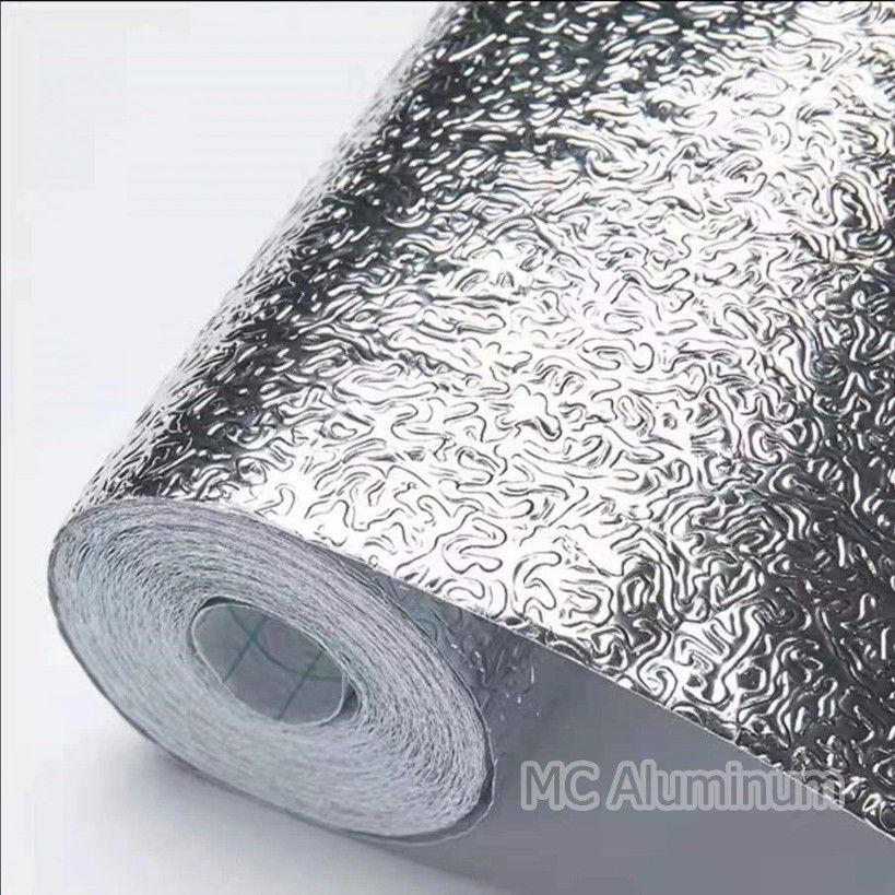 Embossed aluminum foil