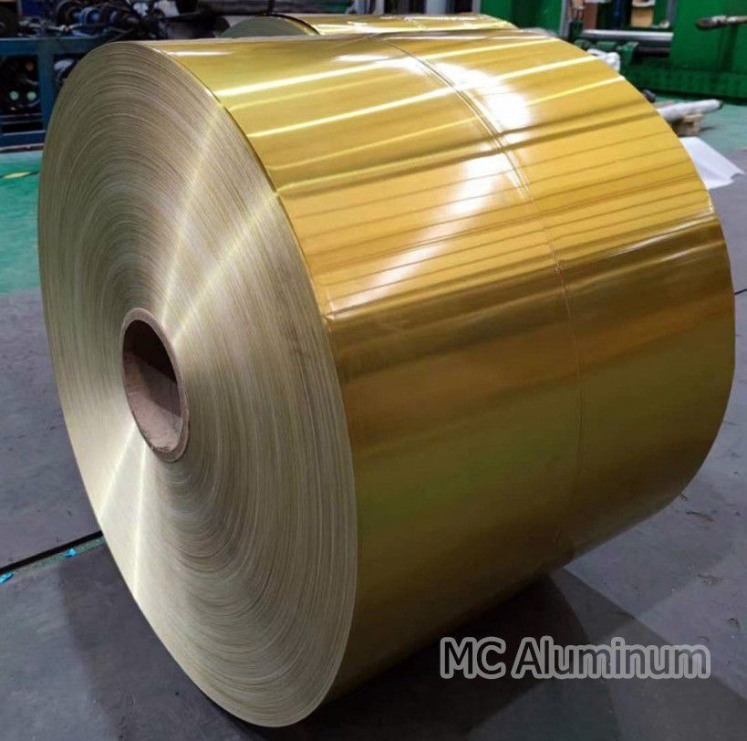 Epoxy coated aluminum foil