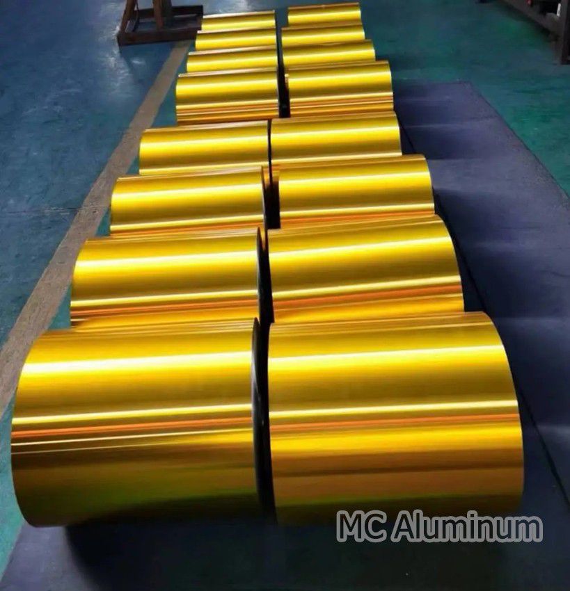 Coated aluminum foil