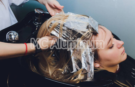 Aluminum foil for hairdressing