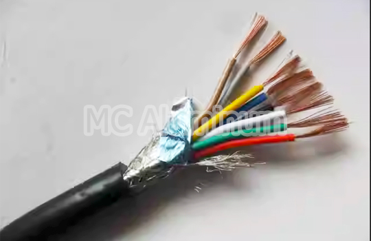 Cable shielding foil