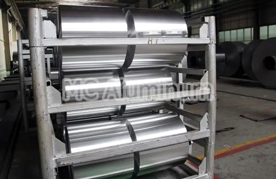 Aliran proses pengeluaran kerajang aluminium perubatan