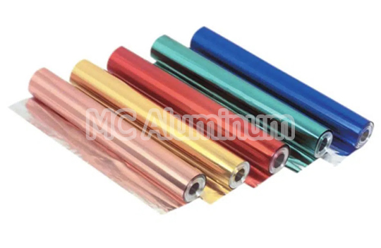 Colorful packaging aluminum foil