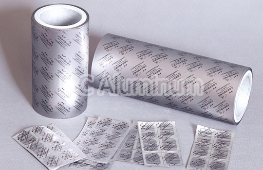 Aluminum blister foil structure